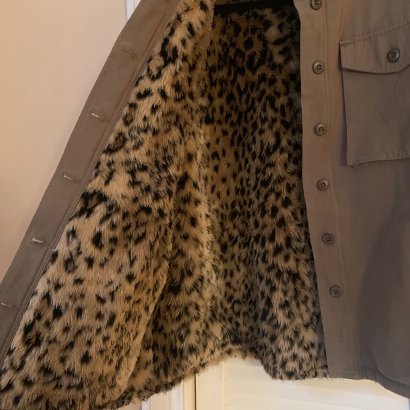 Vintage Havana Military Coat Leopard Lining - Picture 3 of 5